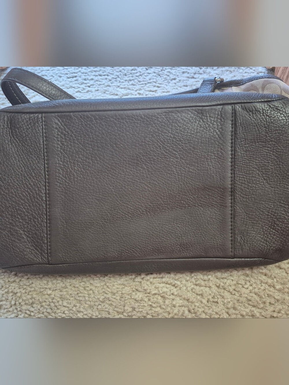 Coach Tan and Brown Signature Canvas Tote with Matching Wallet. GOOD CONDITION - Picture 11 of 17
